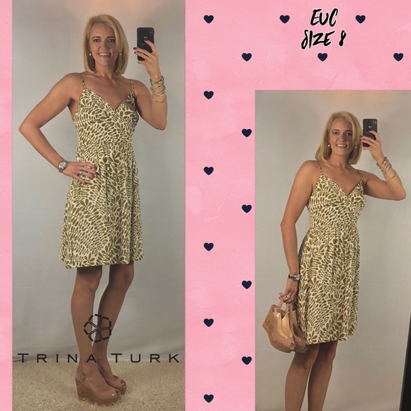 Trina Turk Los Angeles Spaghetti Strap Sun Dress 8 - Picture 4 of 6